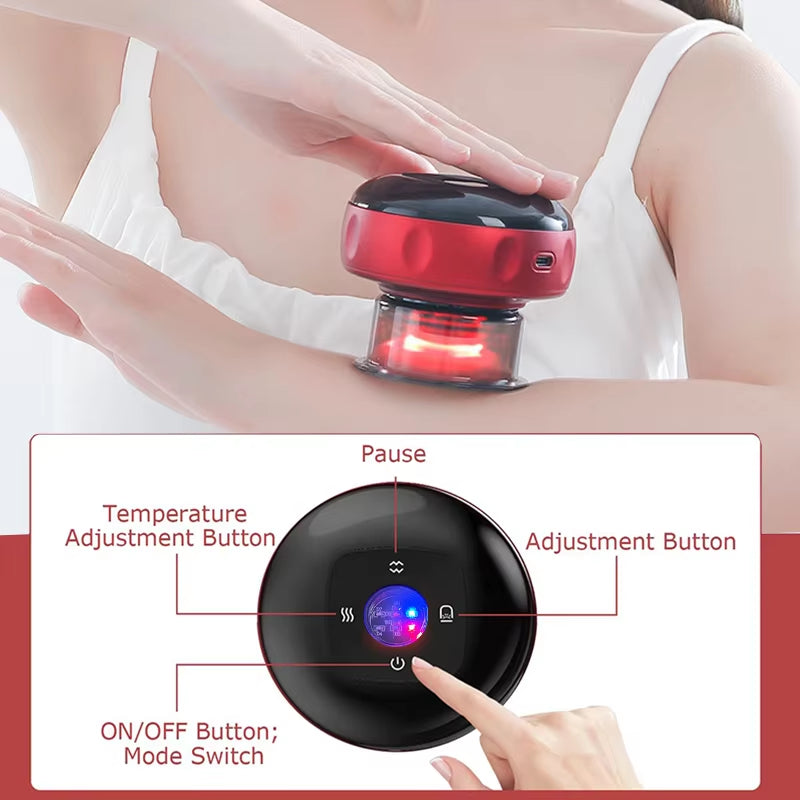 ATS USA Body Scraping Massage Smart Electric Vacuum Cupping Heating Suction Cup