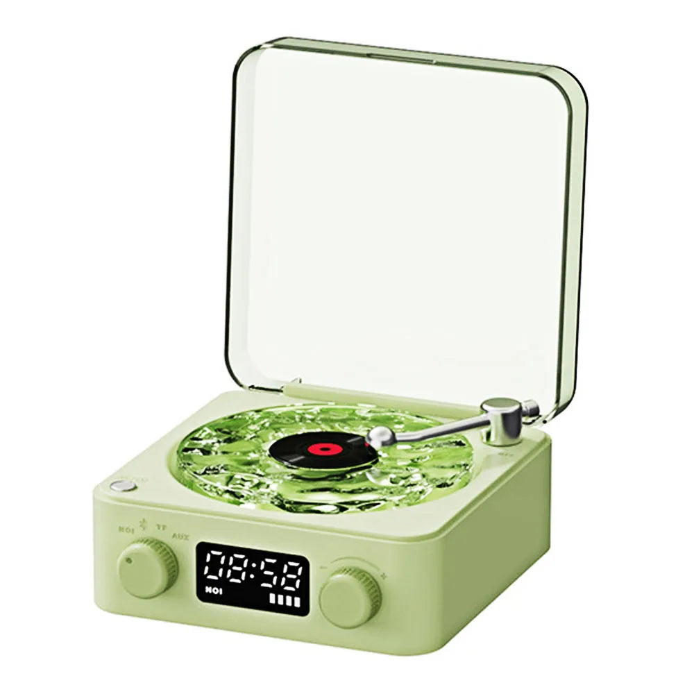 Mini Retro White Noise Bluetooth Speaker Portable Vintage with RGB Light