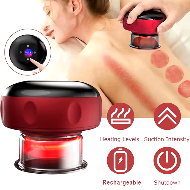 ATS USA Body Scraping Massage Smart Electric Vacuum Cupping Heating Suction Cup