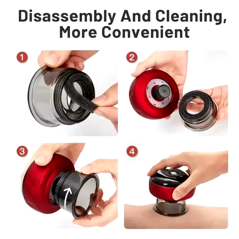 ATS USA Body Scraping Massage Smart Electric Vacuum Cupping Heating Suction Cup