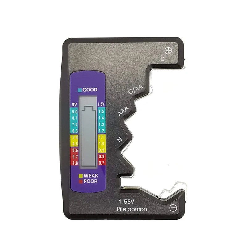 ATS USA Digital Battery Tester LCD Display AA/AAA/9V/1.5V Coin Cell Battery Capacity Tester Check Load Analyzer Diagnostic Tool