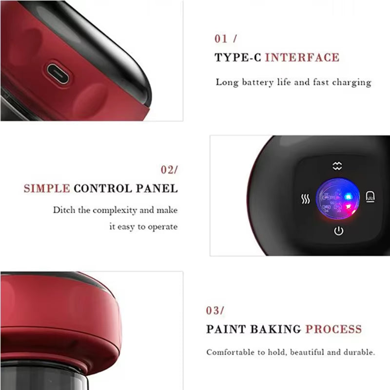 ATS USA Body Scraping Massage Smart Electric Vacuum Cupping Heating Suction Cup