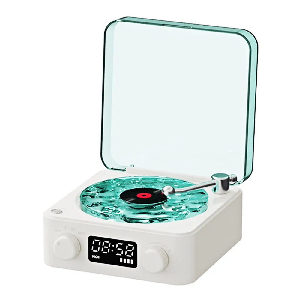 Mini Retro White Noise Bluetooth Speaker Portable Vintage with RGB Light