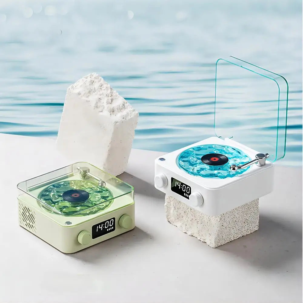 Mini Retro White Noise Bluetooth Speaker Portable Vintage with RGB Light