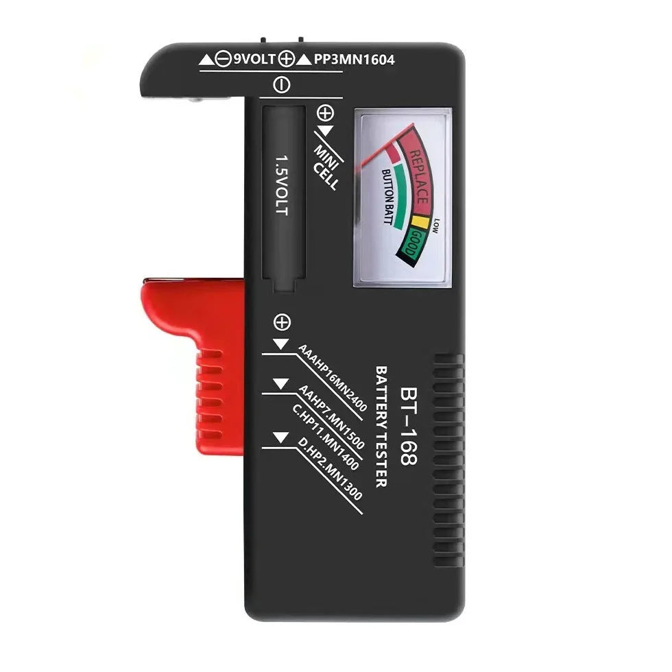 ATS USA Digital Battery Tester LCD Display AA/AAA/9V/1.5V Coin Cell Battery Capacity Tester Check Load Analyzer Diagnostic Tool