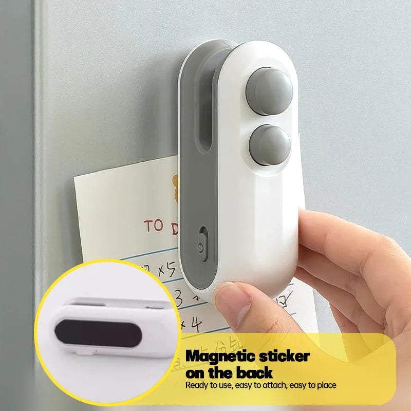 Mini Handheld Plastic Bag Sealer with Built-In Battery Portable Food Bag Heat Sealer Machine Opening Machine Kitchen Gadgets