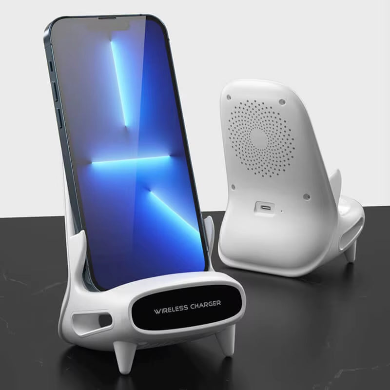 ATS USA Mini Chair Wireless Fast Charger Multifunctional Phone Holder Charge Dock Station