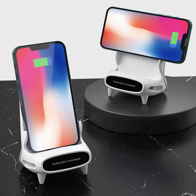 ATS USA Mini Chair Wireless Fast Charger Multifunctional Phone Holder Charge Dock Station