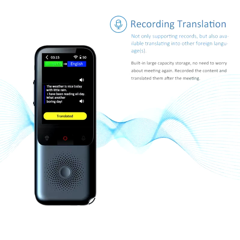 Translation Camera Device T11 Real-Time Smart Voice Photo Translator 1500Ma 138 Languages Portable Text Voice Translator