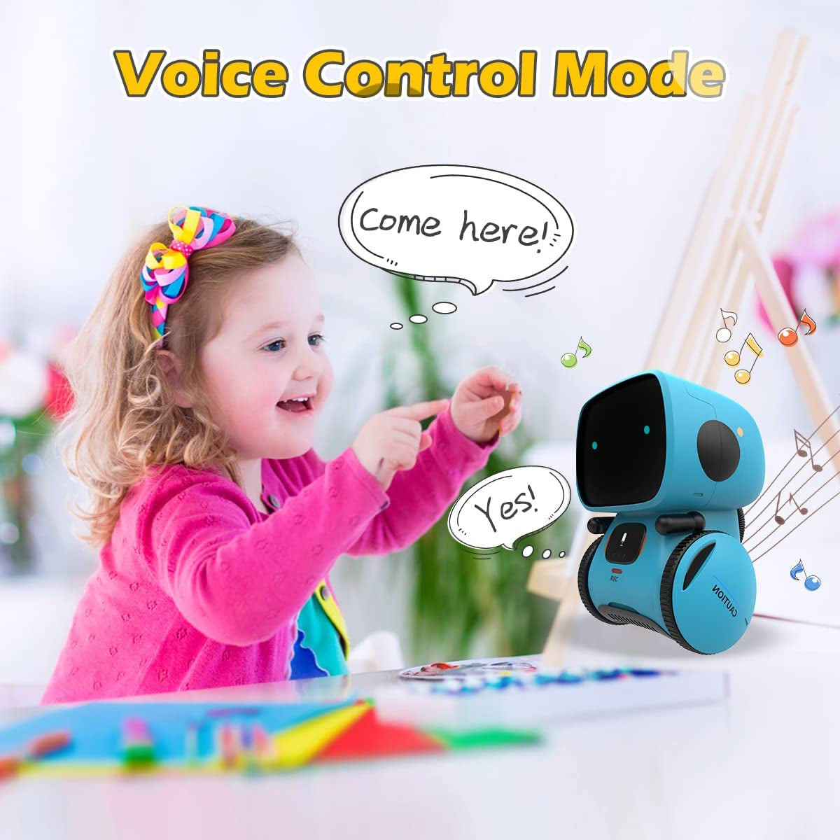 Robots for Kids, Interactive Smart Robotic with Touch Sensor, Voice Control, Speech Recognition, Singing, Dancing, Repeating and Recording