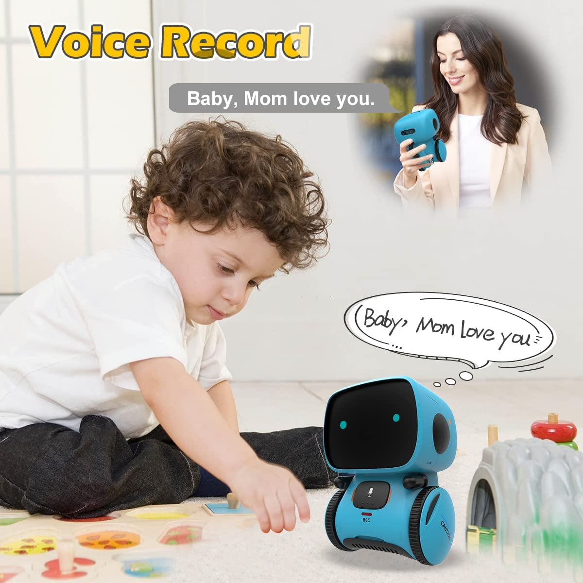 Robots for Kids, Interactive Smart Robotic with Touch Sensor, Voice Control, Speech Recognition, Singing, Dancing, Repeating and Recording