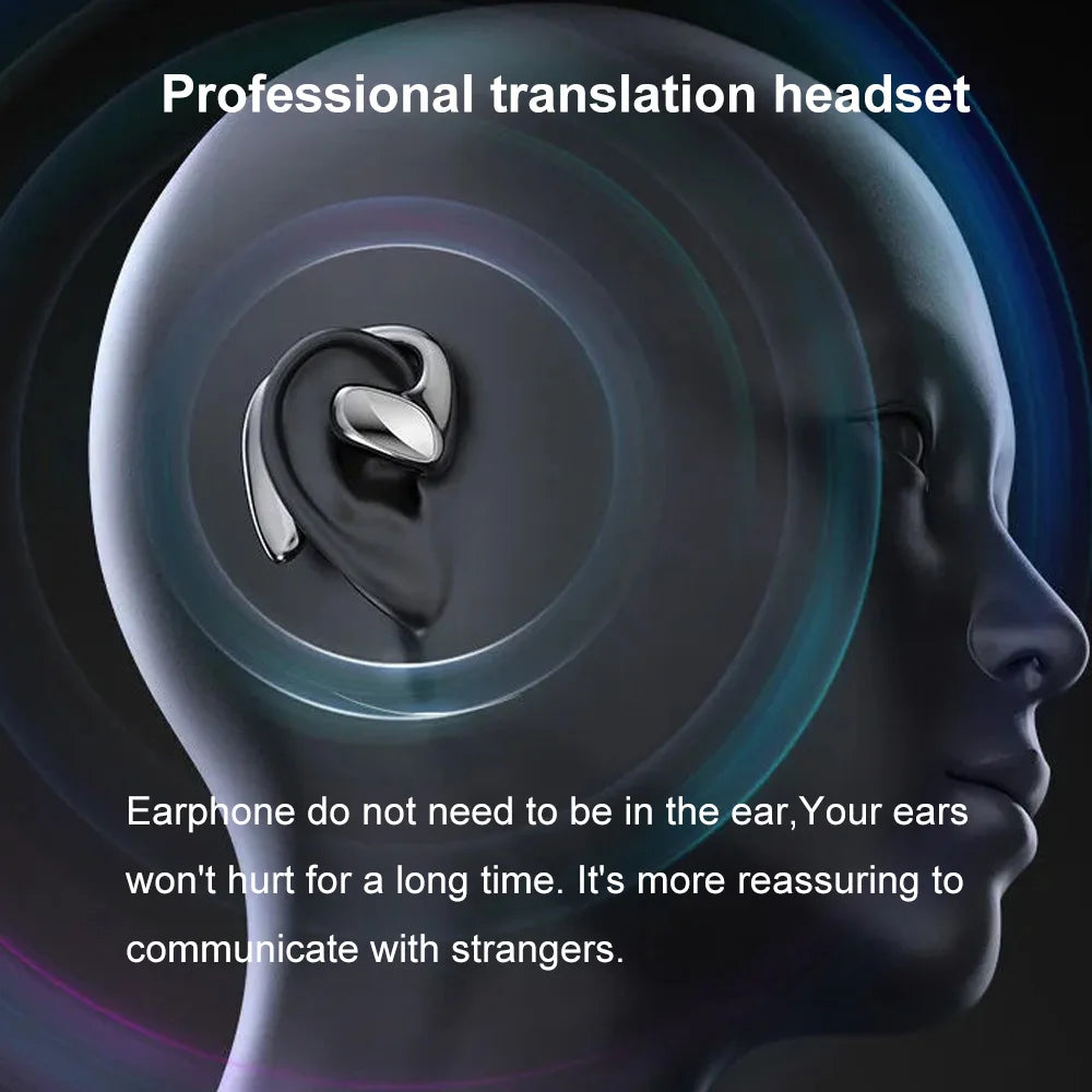 M8 Translator Earbuds 144 Language Translator Device Two Way Real Time Translation 97% High Accuracy Support Music Calling