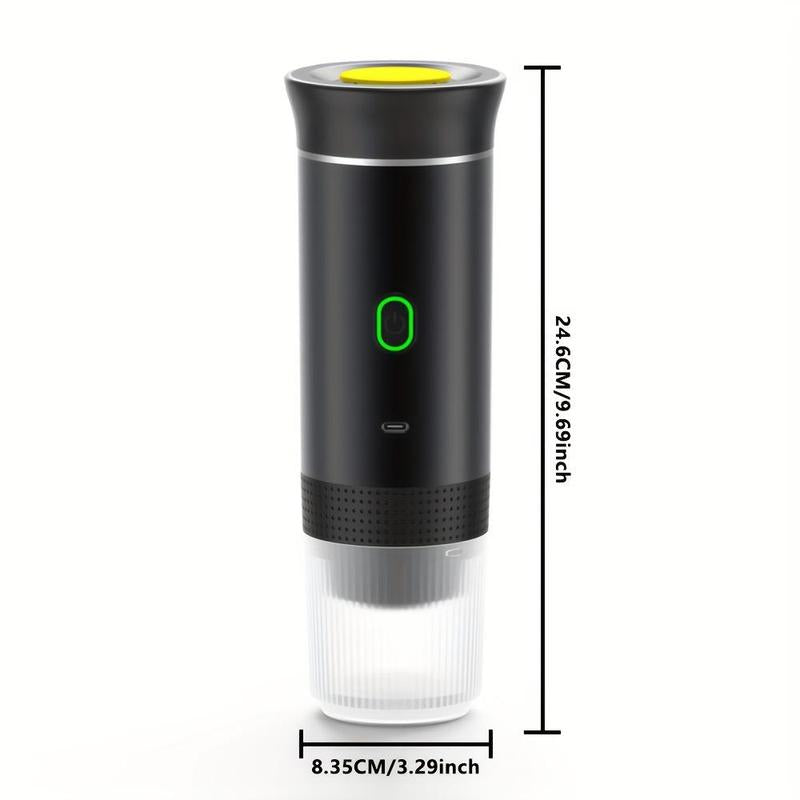 ATSUSA Portable Electric Espresso Machine, USB Rechargeable Travel Coffee Maker, Coffee Capsule Cooker Self-Heating with Type-C, Hot and Cold Brew, Boyfriend Gift
