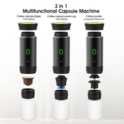 ATSUSA Portable Electric Espresso Machine, USB Rechargeable Travel Coffee Maker, Coffee Capsule Cooker Self-Heating with Type-C, Hot and Cold Brew, Boyfriend Gift